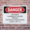 Signmission Explosion Flammability Hazard Present Electrical Danger Sign, Plastic, 10in W x 7in L, 2PK OS-2PACK-DS-P-710-L-2356 - alternate 3